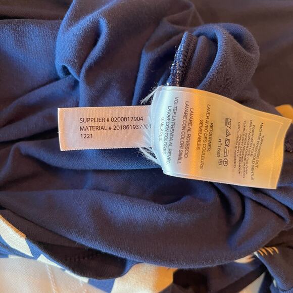 Ralph Lauren Black Label Geometric Print Faux Wrap Viscose Top S/P - Picture 8 of 9